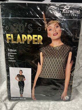 NEW 20's Flapper T-Shirt  Only